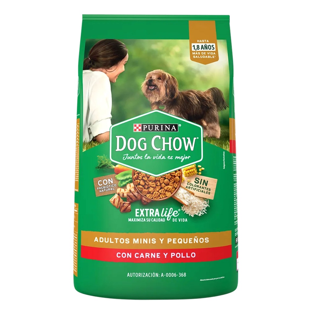 Dog Chow Adulto Extra Life Minis/Peq 4kg (8.8lb)